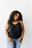 Simply Twisted Tank In Black