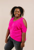 Split The Check Top In Fuchsia