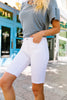St. George White Bermuda Shorts