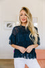 Strategic Ruffles Sheer Blouse