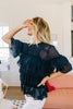 Strategic Ruffles Sheer Blouse
