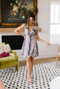 Striped Delight Ruffled Wrap Dress