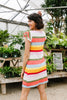 Summer Stripes Waffle Knit Dress