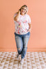 Sunburst Tie Dye V-Neck