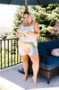 Tie Dye Swirls Shorts In Yellow