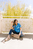 Tie & Tie Dye Top In Sky