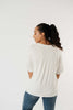 Top Stitch V-Neck In Off-White
