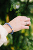 Touch Of Gold Stone Bracelet In Blue Sodalite