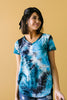 Turquoise Tie Dye Fantasy Top
