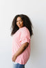 Vertical Horizon Striped Top In Coral