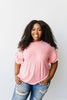 Vertical Horizon Striped Top In Coral